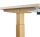 HAMMERBACHER XMST16 elektrisch höhenverstellbarer Schreibtisch eiche rechteckig, T-Fuß-Gestell gold 160,0 x 80,0 cm