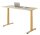HAMMERBACHER XMST16 elektrisch höhenverstellbarer Schreibtisch eiche rechteckig, T-Fuß-Gestell gold 160,0 x 80,0 cm