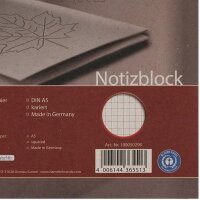 LANDRÉ® Notizblock Recycling  DIN A5 kariert, 1 St.