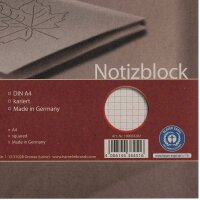 LANDRÉ® Notizblock Recycling  DIN A4 kariert  ( 100050282 )