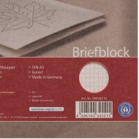 LANDRÉ® Briefblock Recycling  DIN A5 kariert, 1 St.