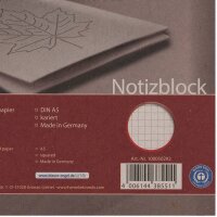 LANDRÉ® Notizblock Recycling  DIN A5 kariert, 1 St.