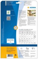 HERMA Etiketten 10903 weiß 63,5 x 29,6 mm, 25 Blatt