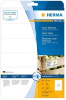 HERMA Power-Etiketten 10908 weiß 105,0 x 48,0 mm, 25 Blatt