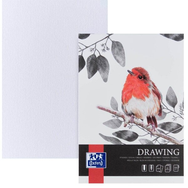 OXFORD Zeichenblock Drawing DIN A4 200 g/m², 25 Blatt, 1 St.