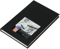 OXFORD Skizzenbuch Sketchbook DIN A5 blanko, schwarz Hardcover 96 Seiten, 1 St.