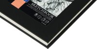 OXFORD Skizzenbuch Sketchbook DIN A5 blanko, schwarz Hardcover 96 Seiten, 1 St.