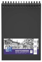 OXFORD Skizzenbuch Sketchbook DIN A4 blanko, schwarz...