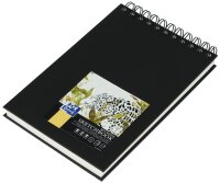 OXFORD Skizzenbuch Sketchbook DIN A5 blanko, schwarz Hardcover 40 Seiten, 1 St.
