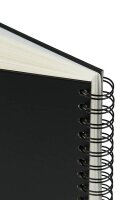 OXFORD Skizzenbuch Sketchbook DIN A5 blanko, schwarz Hardcover 40 Seiten, 1 St.
