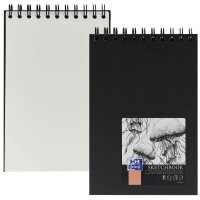 OXFORD Skizzenbuch Sketchbook DIN A5 blanko, schwarz...