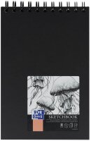 OXFORD Skizzenbuch Sketchbook DIN A5 blanko, schwarz...