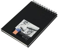 OXFORD Skizzenbuch Sketchbook DIN A5 blanko, schwarz Hardcover 50 Seiten, 1 St.