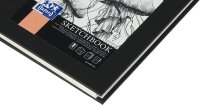 OXFORD Skizzenbuch Sketchbook DIN A5 blanko, schwarz Hardcover 50 Seiten, 1 St.
