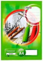 LANDRÉ® Zeichenblock DIN A4 190 g/m², 10...