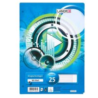 LANDRÉ® Ringbucheinlagen A4 liniert, 100...