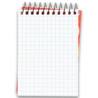 LANDRÉ® Notizblock DIN A7 kariert Lineatur 22,...