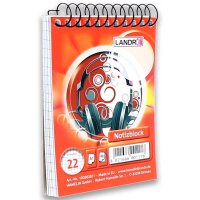 LANDRÉ® Notizblock DIN A7 kariert Lineatur 22, 1 St.