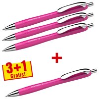 3 + 1 GRATIS: Schneider Kugelschreiber Slider Rave XB...