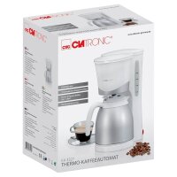 CLATRONIC KA 3327 Kaffeemaschine weiß, 8-10 Tassen