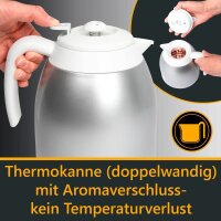 CLATRONIC KA 3327 Kaffeemaschine weiß, 8-10 Tassen