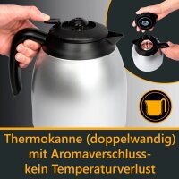 CLATRONIC KA 3327 Kaffeemaschine schwarz, 8-10 Tassen
