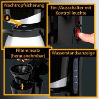 CLATRONIC KA 3327 Kaffeemaschine schwarz, 8-10 Tassen