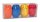 PRÄSENT Geschenkband AMERICA satiniert orange/blau/gelb/rot 8,0 mm x 4x 20,0 m