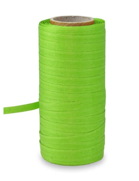 PRÄSENT Geschenkband COTTONFIELD matt hellgrün 5,0 mm x 100,0 m