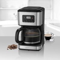 CLATRONIC KA 3642 Kaffeemaschine silber, 14 Tassen