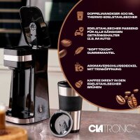 CLATRONIC KA 3733 Kaffeemaschine schwarz, 1 Tasse