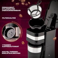 CLATRONIC KA 3733 Kaffeemaschine schwarz, 1 Tasse