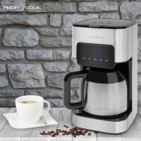 ProfiCook PC-KA 1191 Kaffeemaschine silber, 8-10 Tassen