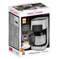 ProfiCook PC-KA 1191 Kaffeemaschine silber, 8-10 Tassen