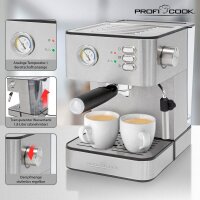 ProfiCook PC-ES 1209 Siebträgermaschine silber  ( 501209 )
