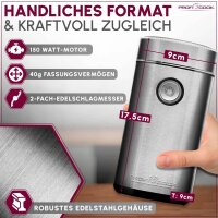 ProfiCook PC-KSW 1216 Kaffeemühle silber 150 W