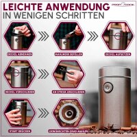 ProfiCook PC-KSW 1216 Kaffeemühle silber 150 W