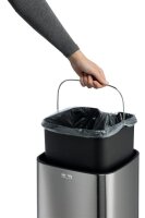 DURABLE No Touch Mülleimer 21,0 l edelstahl, 1 St.