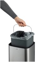 DURABLE No Touch Mülleimer 12,0 l edelstahl, 1 St.