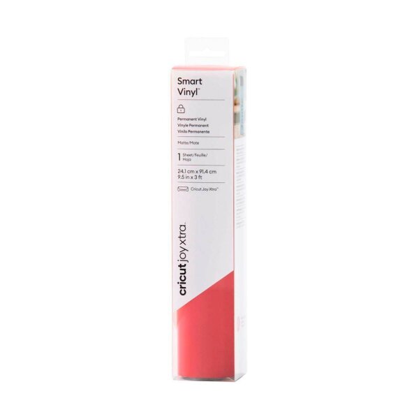 cricut™ Joy Xtra Smart Vinyl Vinylfolie permanent rot 24,1 x 91,4 cm,  1 Rolle