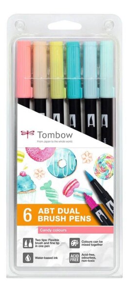 Tombow ABT Dual Brush-Pens farbsortiert, 1 Set