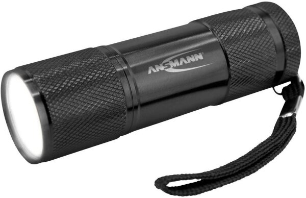 ANSMANN Action COB LED LED Taschenlampe schwarz 9,5 cm, 200 Lux, 175 Lumen, 1 W, 1 St.