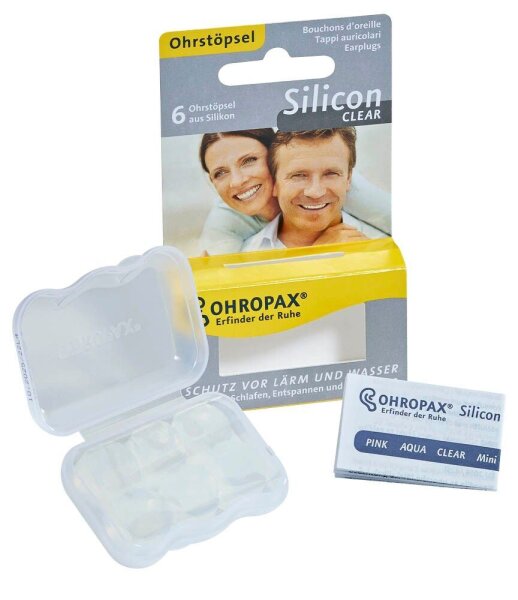 OHROPAX® Silicon CLEAR Ohrstöpsel 23 dB Silikon, 6 St.