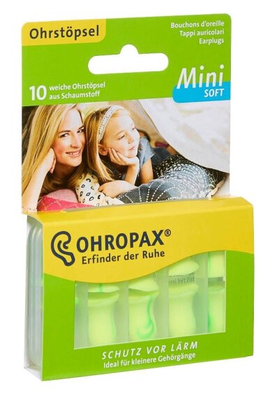 OHROPAX® OHROPAX Mini SOFT Ohrstöpsel 35 dB Schaumstoff, 10 St.