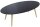 meet powered by PAPERFLOW SCANDI Beistelltisch oval MDF-Platte schwarz 115,0 x 60,0 x 35,0 cm, 1 St.