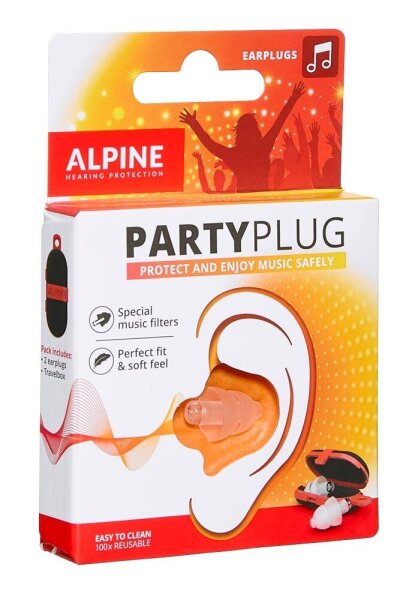 ALPINE Party Plug Ohrstöpsel 19 dB Kunststoff, 1 Paar