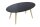 meet powered by PAPERFLOW SCANDI Beistelltisch oval MDF-Platte schwarz 85,0 x 50,0 x 35,0 cm, 1 St.