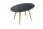 meet powered by PAPERFLOW SCANDI Beistelltisch oval MDF-Platte schwarz 65,0 x 40,0 x 35,0 cm, 1 St.