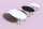 meet powered by PAPERFLOW SCANDI Beistelltisch oval MDF-Platte schwarz 65,0 x 40,0 x 35,0 cm, 1 St.