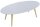 meet powered by PAPERFLOW SCANDI Beistelltisch oval MDF-Platte weiß 115,0 x 60,0 x 35,0 cm, 1 St.